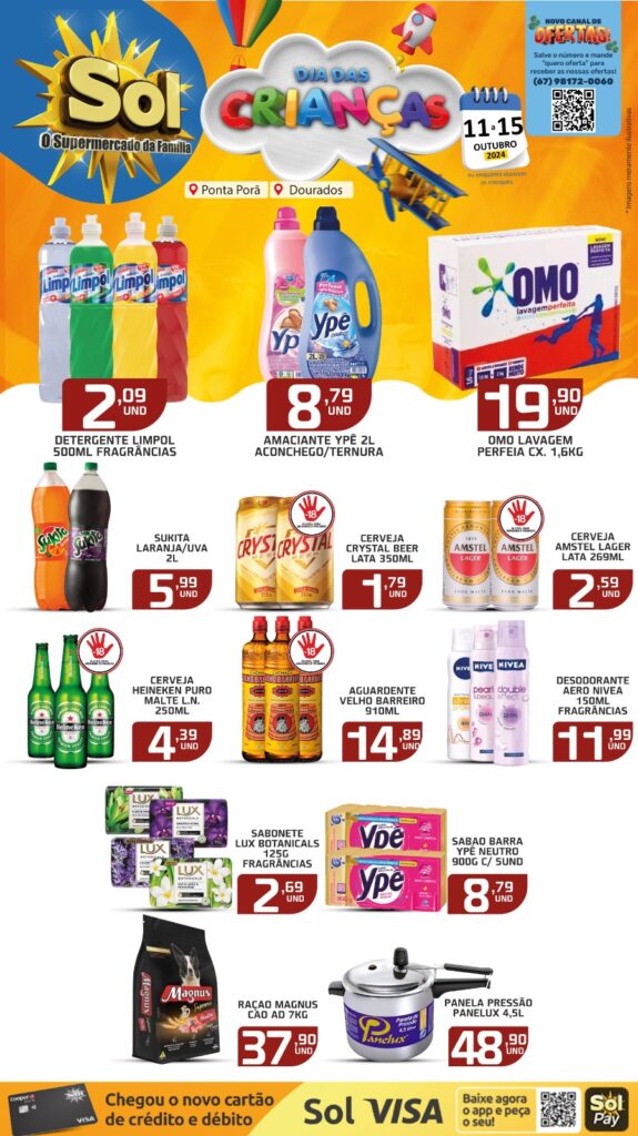 Ofertas dia das Crianças no supermercado Sol Ofertas dia das Crianças no supermercado Sol