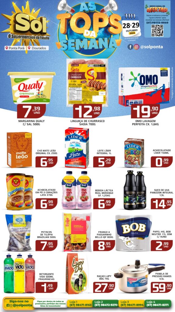 Supermercado sol e as ofertas Top da Semana Supermercado sol e as ofertas Top da Semana