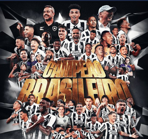 Botafogo é campeão do Brasileirão de 2024