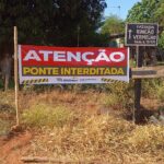 Atenção; Ponte do Rio Jogui está interditada Atenção; Ponte do Rio Jogui está interditada