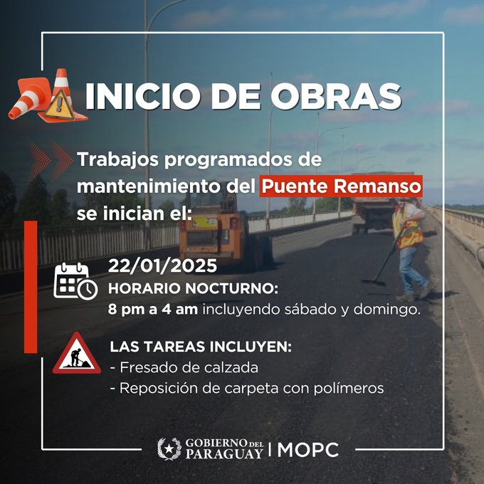 Este miércoles inician obras de reparación del puente Remanso Este miércoles inician obras de reparación del puente Remanso
