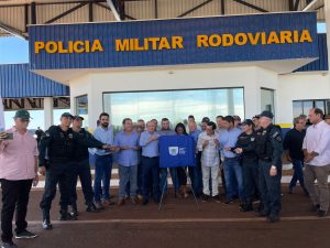 Governo de MS entrega base da PM rodoviária em Ipezal Governo de MS entrega base da PM rodoviária em Ipezal