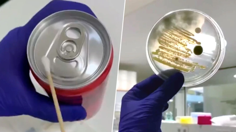 El riesgo de beber directo de latas sin antes limpiarlas El riesgo de beber directo de latas sin antes limpiarlas