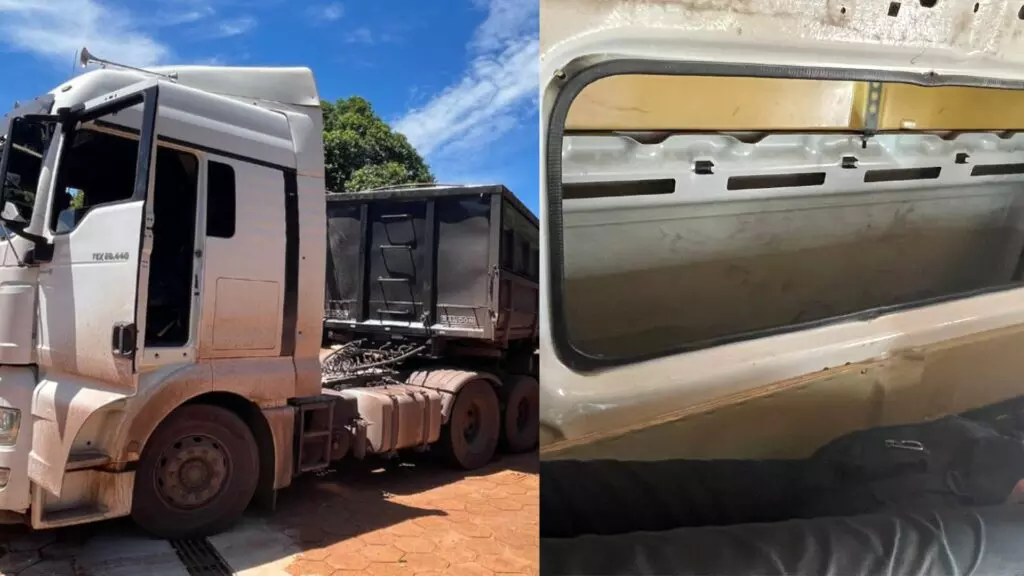 Caminhoneiro é preso transportando mais de 380 kg de cocaína Caminhoneiro é preso transportando mais de 380 kg de cocaína