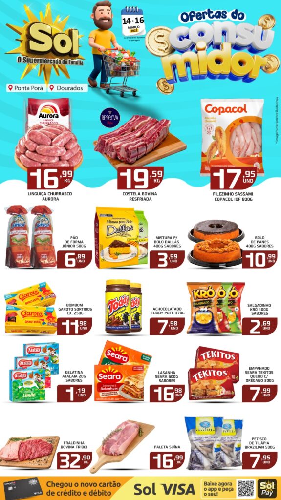 Confira as Ofertas do Consumidor no Supermercado Sol