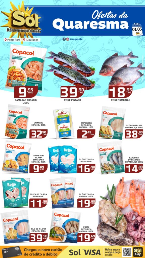 Supermercado Sol e as ofertas da quarta e quinta verde