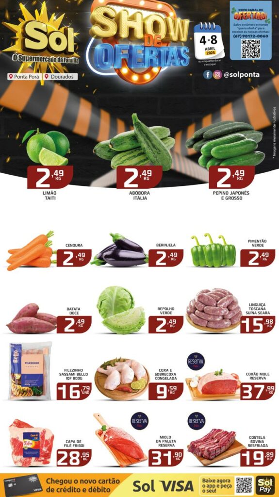 Confira Show de Ofertas do Supermercado Sol