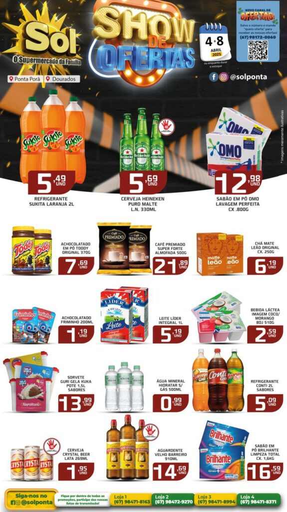 Confira Show de Ofertas do Supermercado Sol