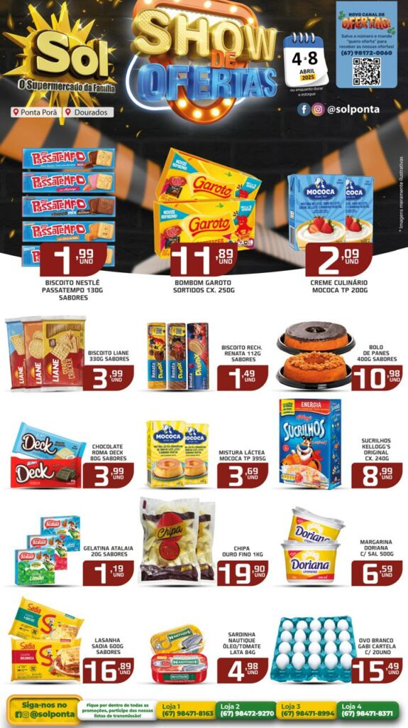 Confira Show de Ofertas do Supermercado Sol