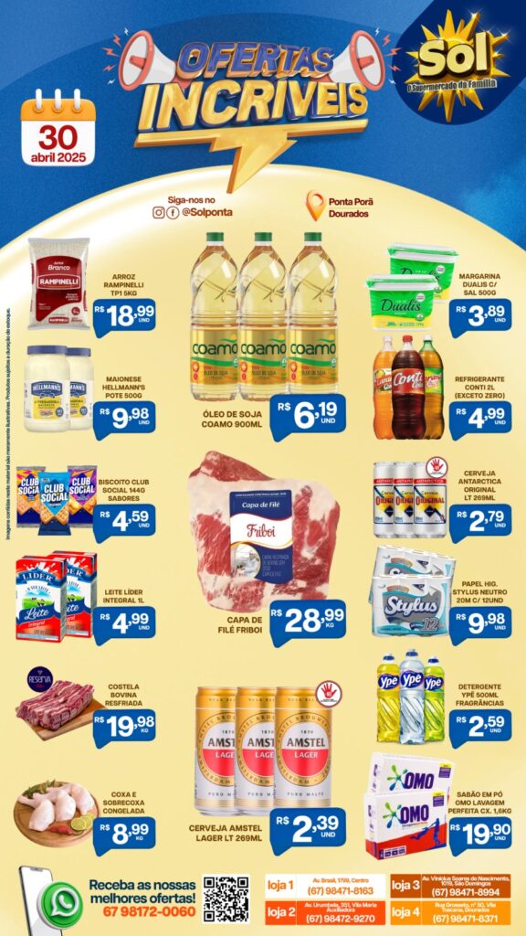 Confira ofertas Horti Fruti do Supermercado Sol