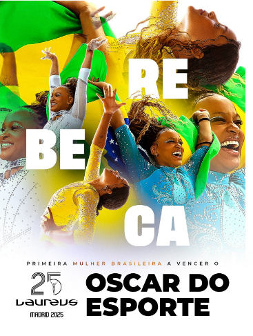 Ginasta Rebeca Andrade conquista prêmio Laureus, o Oscar do Esporte Ginasta Rebeca Andrade conquista prêmio Laureus, o Oscar do Esporte