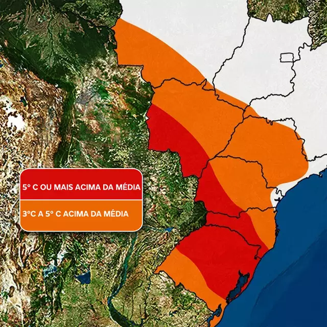Bloqueio atmosférico deixará temperatura até 5°C mais quente em MS Bloqueio atmosférico deixará temperatura até 5°C mais quente em MS