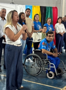 Lia Nogueira prestigia abertura das Olimpíadas das APAEs em Nova Andradina Lia Nogueira prestigia abertura das Olimpíadas das APAEs em Nova Andradina