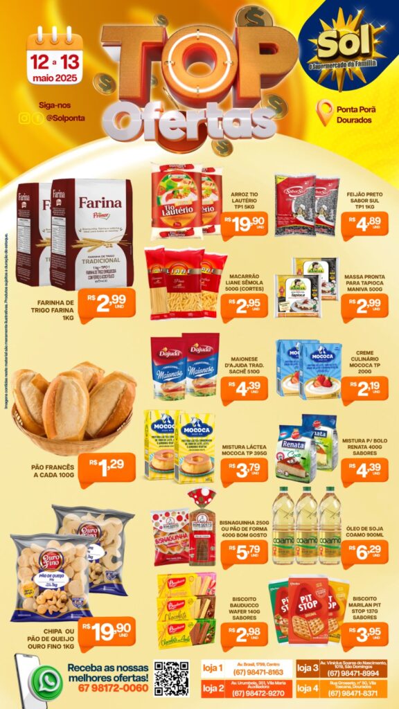 Top Ofertas do supermercado Sol