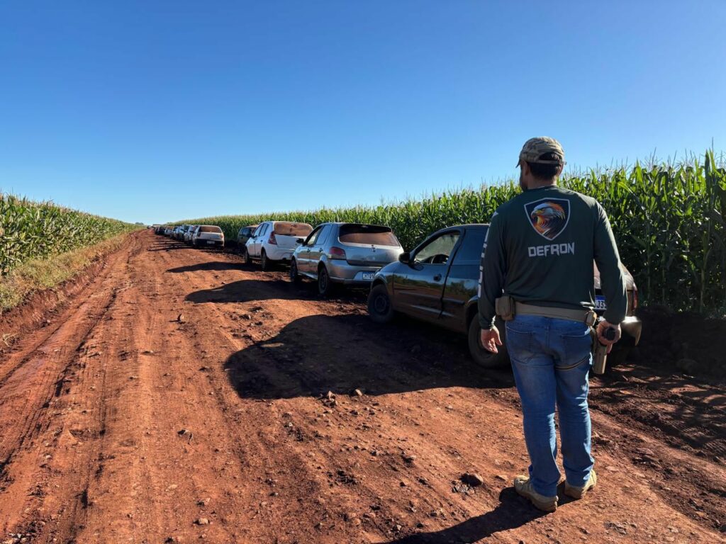 DEFRON apreende 16 veículos carregados de contrabando em Ponta Porã