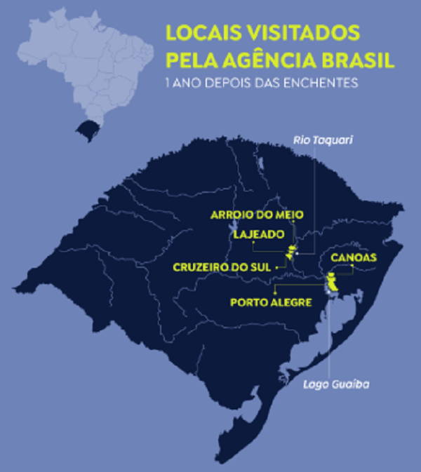 Um ano após as cheias no RS: do caos à lenta reconstrução Um ano após as cheias no RS: do caos à lenta reconstrução