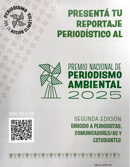 Animate a postular al Premio Nacional de Periodismo Ambiental Animate a postular al Premio Nacional de Periodismo Ambiental