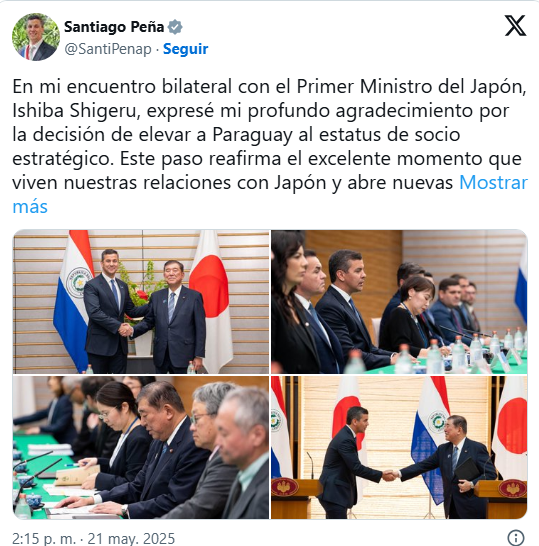 Japón eleva a Paraguay al estatus de socio estratégico y abre visita al país asiático sin visa Japón eleva a Paraguay al estatus de socio estratégico y abre visita al país asiático sin visa