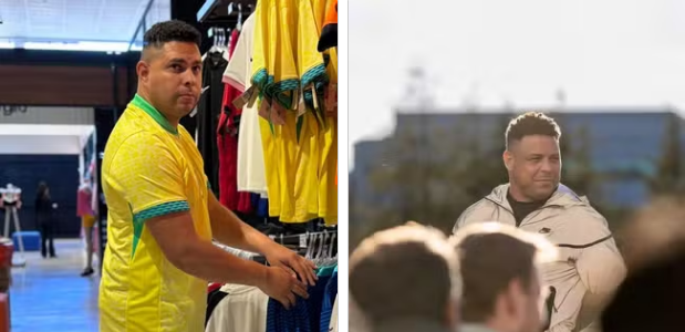 Sósia de Ronaldo Fenômeno confunde imprensa paraguaia na Neo Química Arena Sósia de Ronaldo Fenômeno confunde imprensa paraguaia na Neo Química Arena
