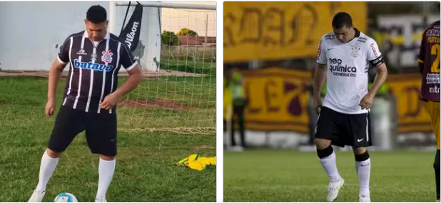 Sósia de Ronaldo Fenômeno confunde imprensa paraguaia na Neo Química Arena Sósia de Ronaldo Fenômeno confunde imprensa paraguaia na Neo Química Arena
