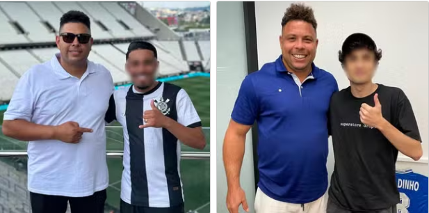 Sósia de Ronaldo Fenômeno confunde imprensa paraguaia na Neo Química Arena Sósia de Ronaldo Fenômeno confunde imprensa paraguaia na Neo Química Arena