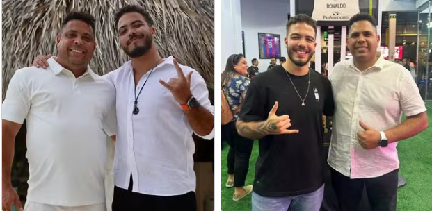Sósia de Ronaldo Fenômeno confunde imprensa paraguaia na Neo Química Arena Sósia de Ronaldo Fenômeno confunde imprensa paraguaia na Neo Química Arena
