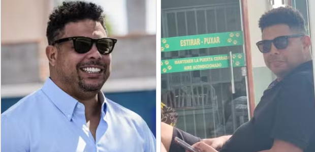Sósia de Ronaldo Fenômeno confunde imprensa paraguaia na Neo Química Arena Sósia de Ronaldo Fenômeno confunde imprensa paraguaia na Neo Química Arena