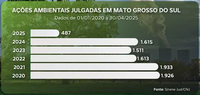 Em MS, Justiça julgou quase 5 ações ambientais por dia em 5 anos Em MS, Justiça julgou quase 5 ações ambientais por dia em 5 anos