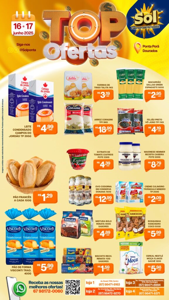 Supermercado Sol e as top ofertas