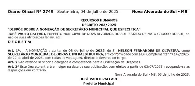 PM condenado por venda de armas é nomeado Secretário Municipal de Obras e Infraestrutura PM condenado por venda de armas é nomeado Secretário Municipal de Obras e Infraestrutura