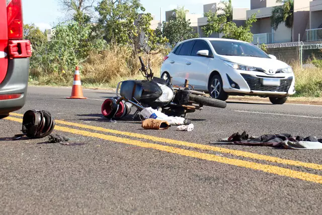 Motociclista sofre parada cardiorrespiratória após acidente na BR-163