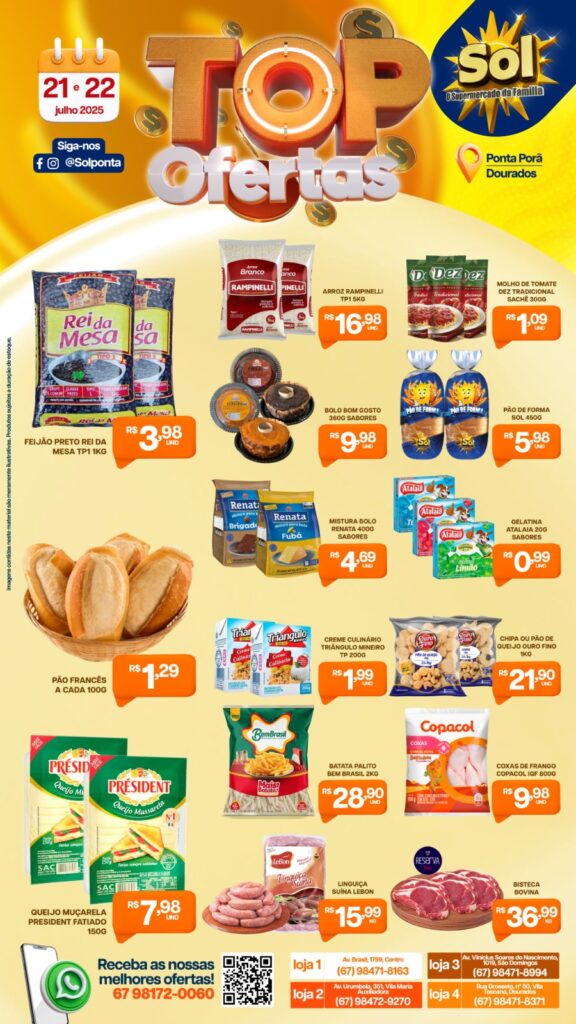 Supermercado Sol e as Top ofertas da semana