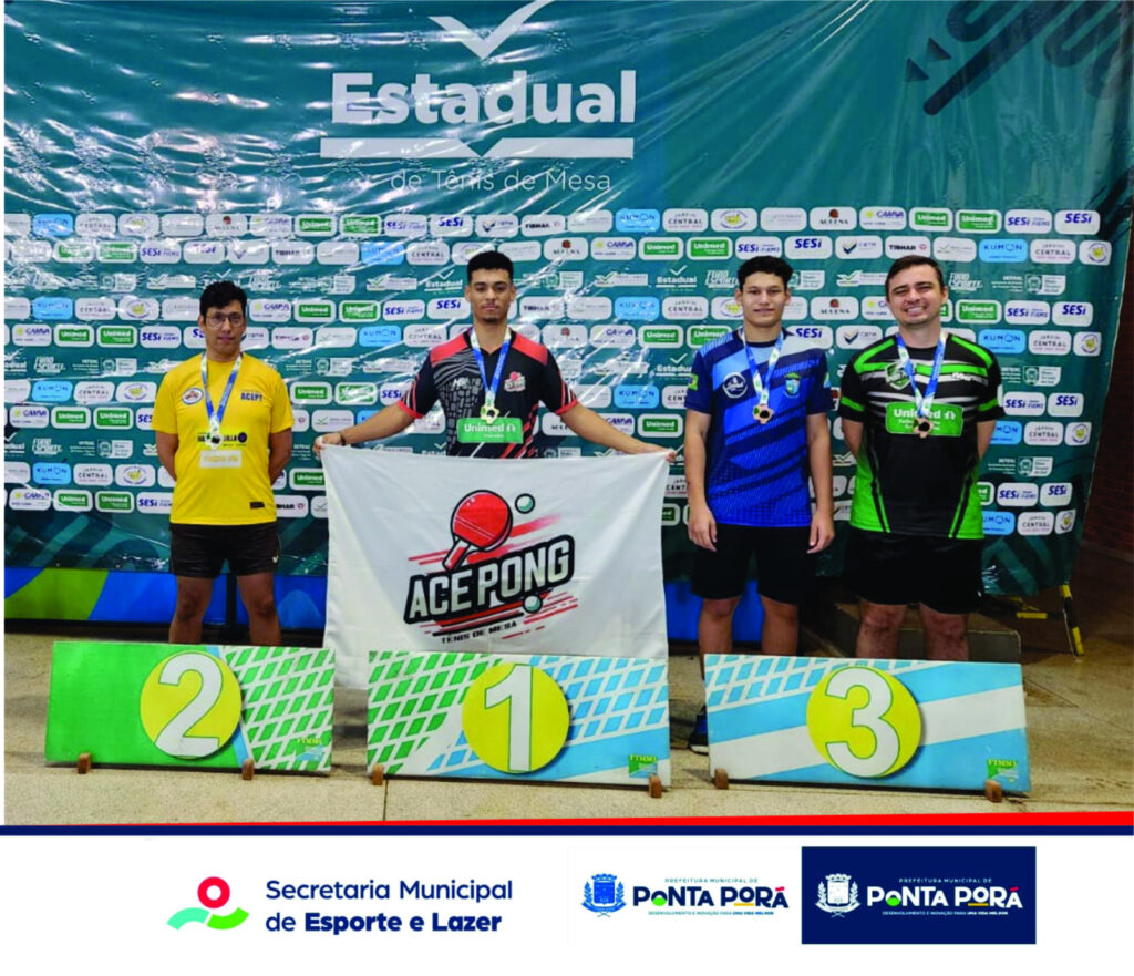 Mesatenistas de Ponta Porã conquistam 1 ouro e 3 medalhas de prata em etapa estadual Mesatenistas de Ponta Porã conquistam 1 ouro e 3 medalhas de prata em etapa estadual
