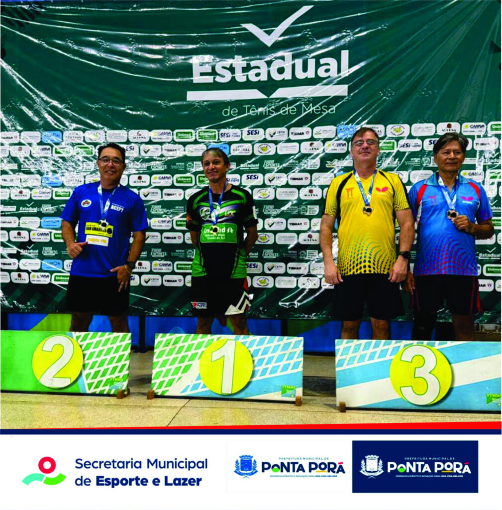 Mesatenistas de Ponta Porã conquistam 1 ouro e 3 medalhas de prata em etapa estadual Mesatenistas de Ponta Porã conquistam 1 ouro e 3 medalhas de prata em etapa estadual