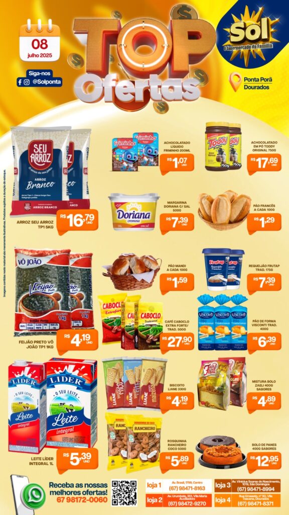 Supermercado Sol e as top ofertas
