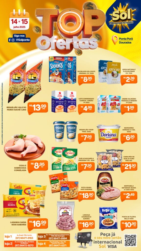 Supermercado Sol e as Top ofertas