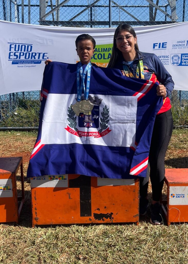 Ponta Porã conquista medalhas de ouro no atletismo das XIV Paralimpíadas Escolares de MS