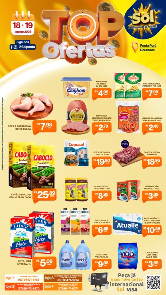 Supermercado Sol e as Top ofertas da semana