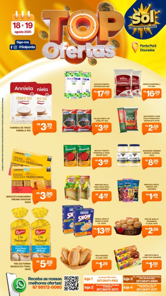 Supermercado Sol e as Top ofertas da semana