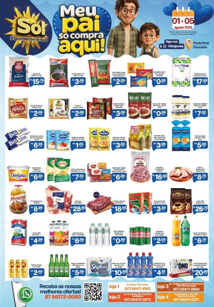 Ofertas Sol: Meu pai só compra aqui