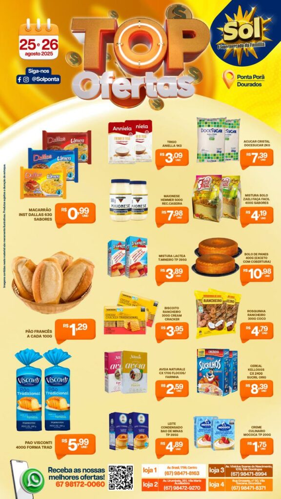 Supermercado Sol e as Top ofertas da semana