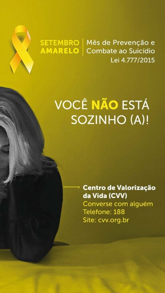Setembro Amarelo: 80 adolescentes e jovens morreram por suicídio este ano em MS Setembro Amarelo: 80 adolescentes e jovens morreram por suicídio este ano em MS