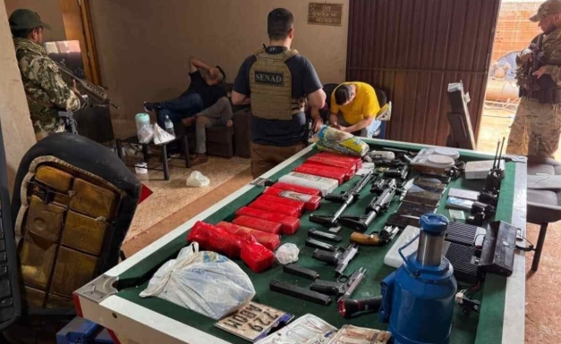 Operação em Pedro Juan Caballero desarticula centro logístico de grupo criminoso na fronteira Operação em Pedro Juan Caballero desarticula centro logístico de grupo criminoso na fronteira
