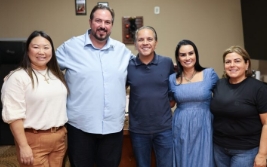 Coronel David anuncia em Amambai investimento para Hospital do Câncer e recebe homenagem do Projeto Florestinha