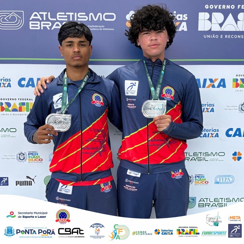 Atletas de Ponta Porã conquistam duas medalhas de prata no Brasileiro Interclubes Sub-20 Atletas de Ponta Porã conquistam duas medalhas de prata no Brasileiro Interclubes Sub-20