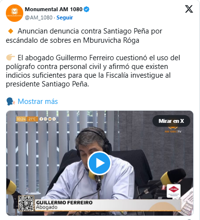 Abogados preparan denuncia penal contra Peña tras escándalo de los sobres en Mburuvicha Róga