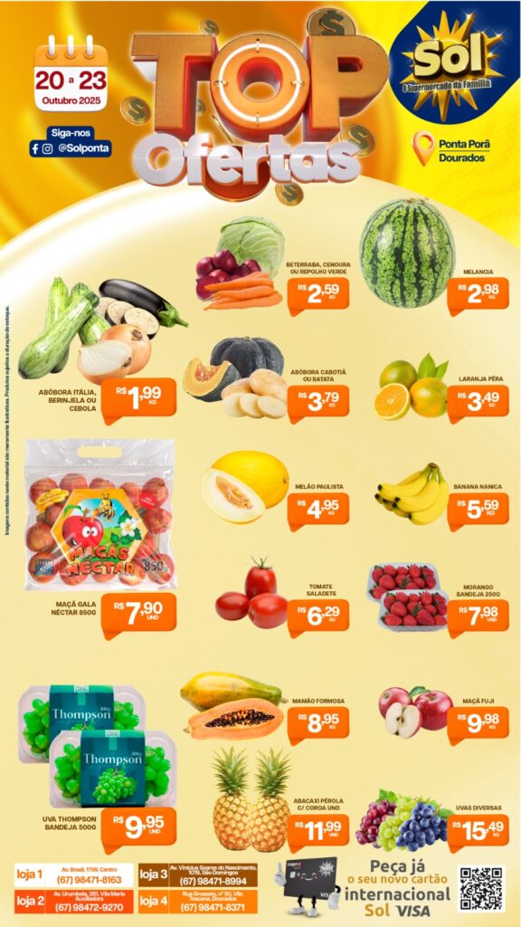 Supermercado Sol e as top ofertas