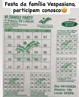 Amambai: 4ª Festa da família da Escola Estadual Vespasiano Martins acontece no dia 04 Amambai: 4ª Festa da família da Escola Estadual Vespasiano Martins acontece no dia 04