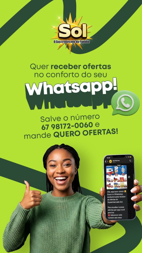 Supermercado Sol e as ofertas da quarta e quinta verde