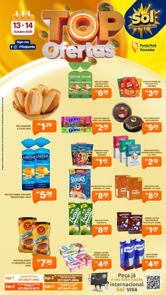 Supermercado Sol e as top ofertas